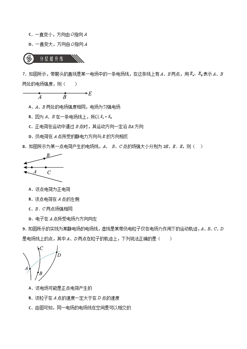 【人教版】物理必修三 9.3电场 电场强度(课件+同步练习)03