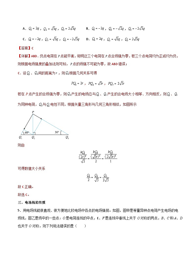 【人教版】物理必修三 9.3电场 电场强度(课件+同步练习)03