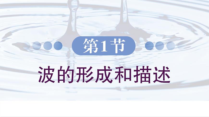 3.1 波的形成和描述 課件 高一物理魯科版(2019)選擇性必修第一冊(cè)第2頁