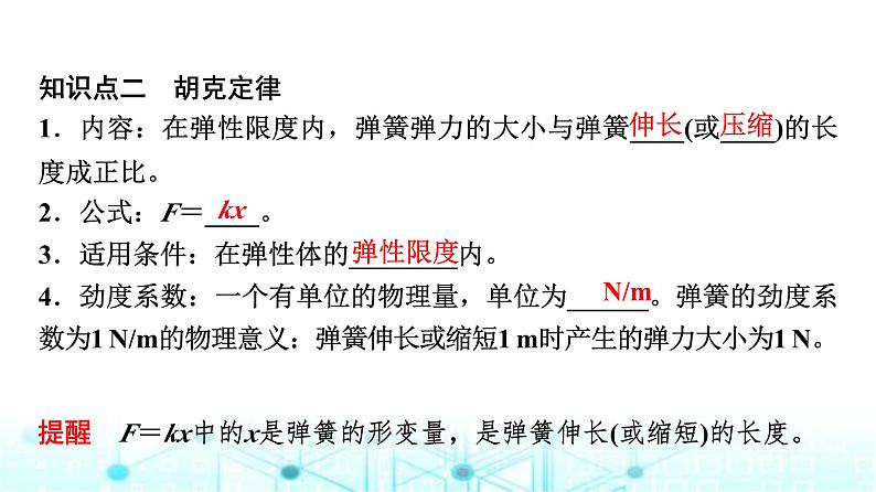 鲁科版高中物理必修第一册第3章第2节科学探究弹力课件第8页