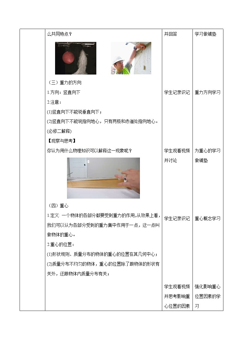3.1 重力与弹力(教学设计)-2024-2025学年高一物理同步备课系列(人教版2019必修第一册)第3页