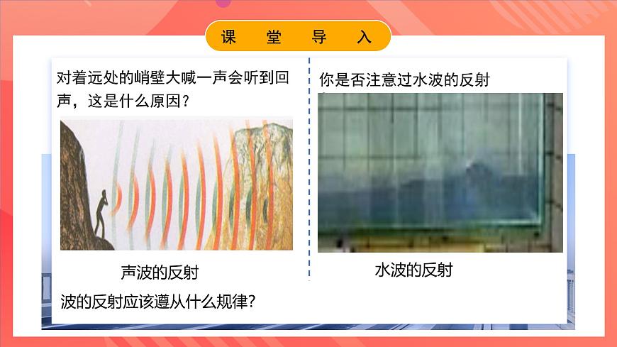 人教版（2019）高中物理選擇性必修第一冊 3.3《波的反射、折射和衍射》課件第3頁