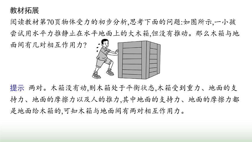 人教版高中物理必修第一冊第3章相互作用力3牛頓第三定律課件第8頁