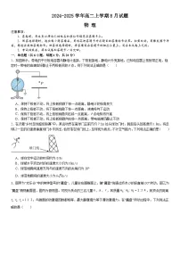 河南省漯河市高级中学2024-2025学年高二上学期8月月考物理试卷(Word版附解析)