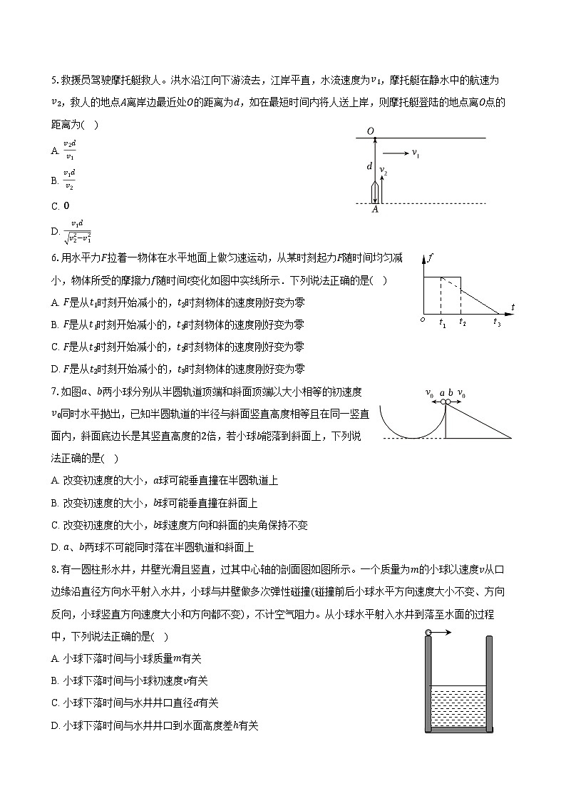 2023-2024学年江苏省无锡一中高一(上)期末物理试卷(含答案)第2页