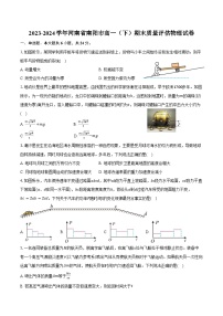2023-2024学年河南省南阳市高一（下）期末质量评估物理试卷（含答案）