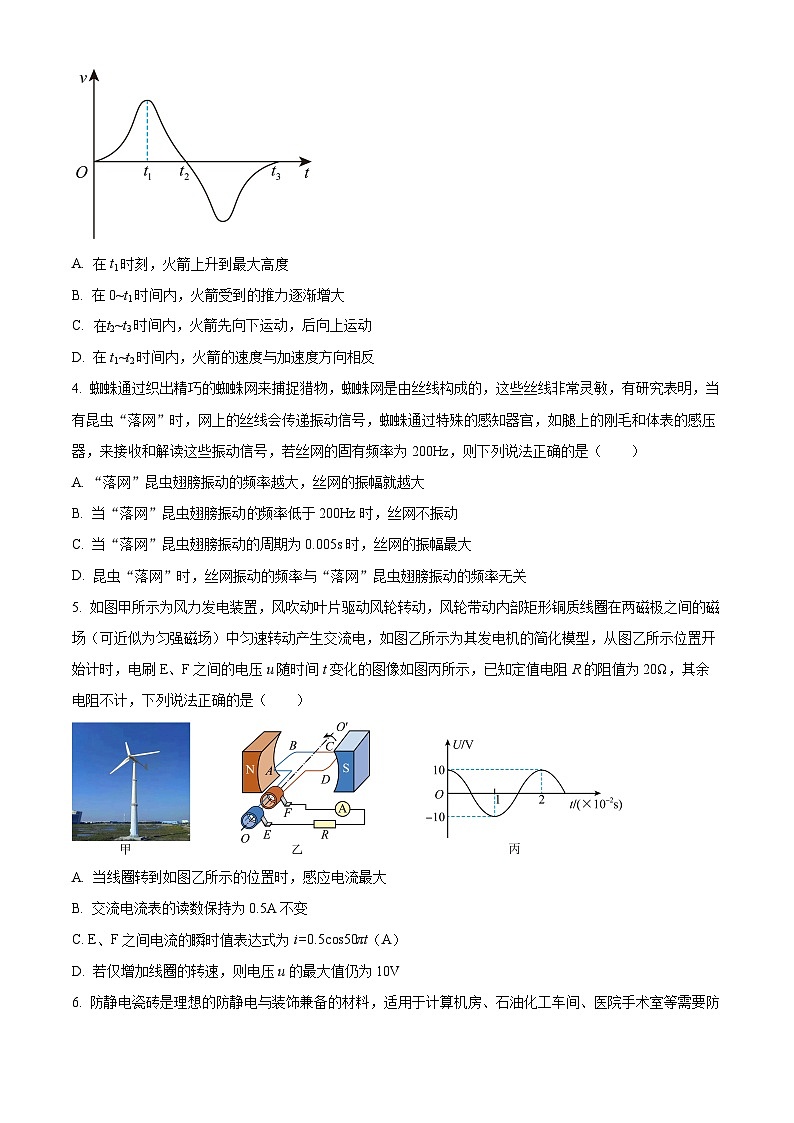 广东省揭阳市揭西县2024-2025学年高三上学期开学物理试题(原卷版+解析版)02