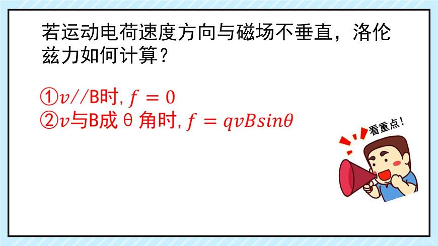 新魯科版選擇性必修第二冊 1.2洛倫茲力課件 課件第6頁
