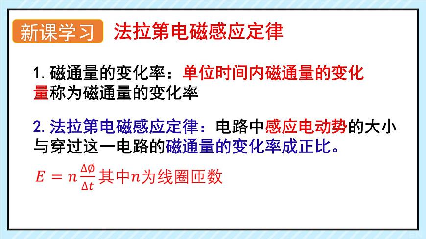 新魯科版選擇性必修第二冊(cè) 2.2法拉第電磁感應(yīng)定律課件 課件第5頁(yè)