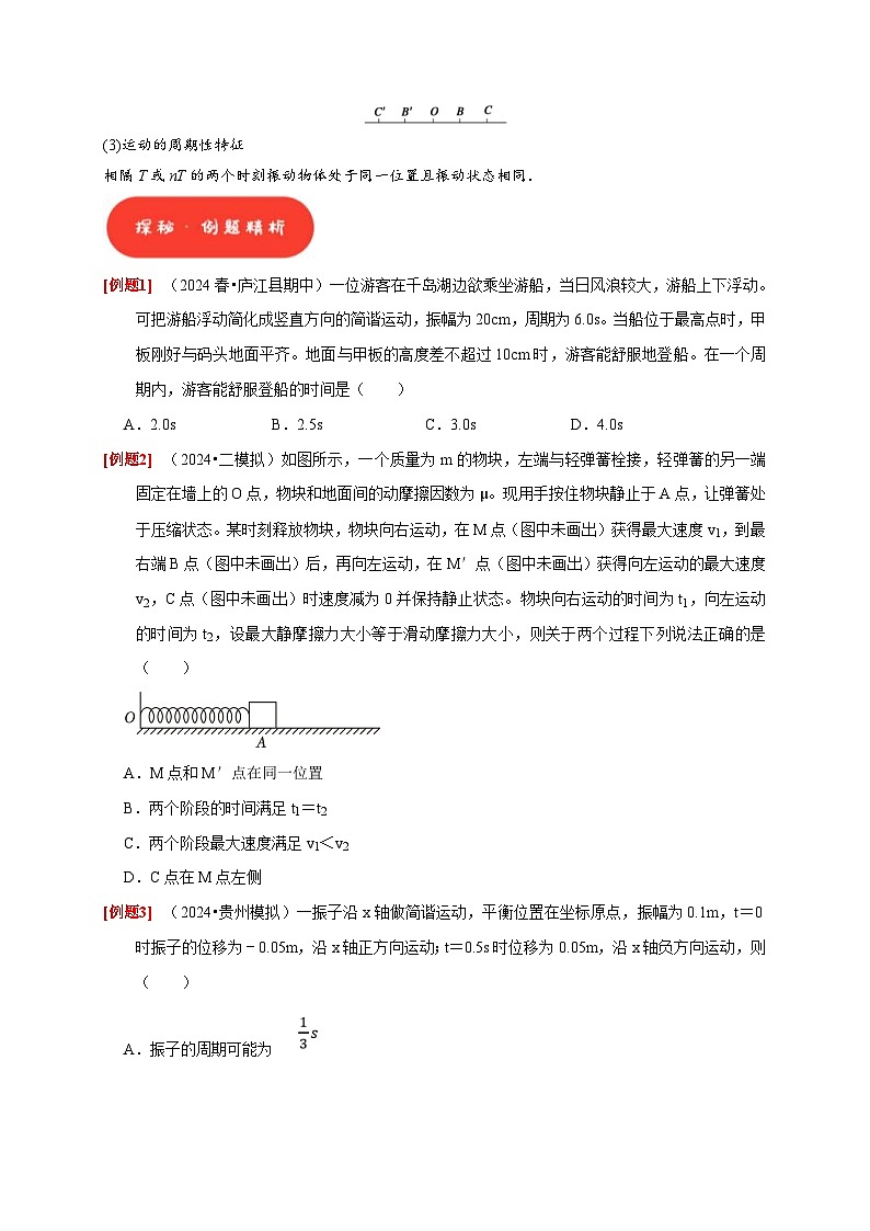 高考物理一轮复习考点精讲精练第27讲 机械振动(2份打包,原卷版+解析版)02