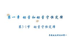 物理选择性必修 第一册第三节 动量守恒定律优秀ppt课件