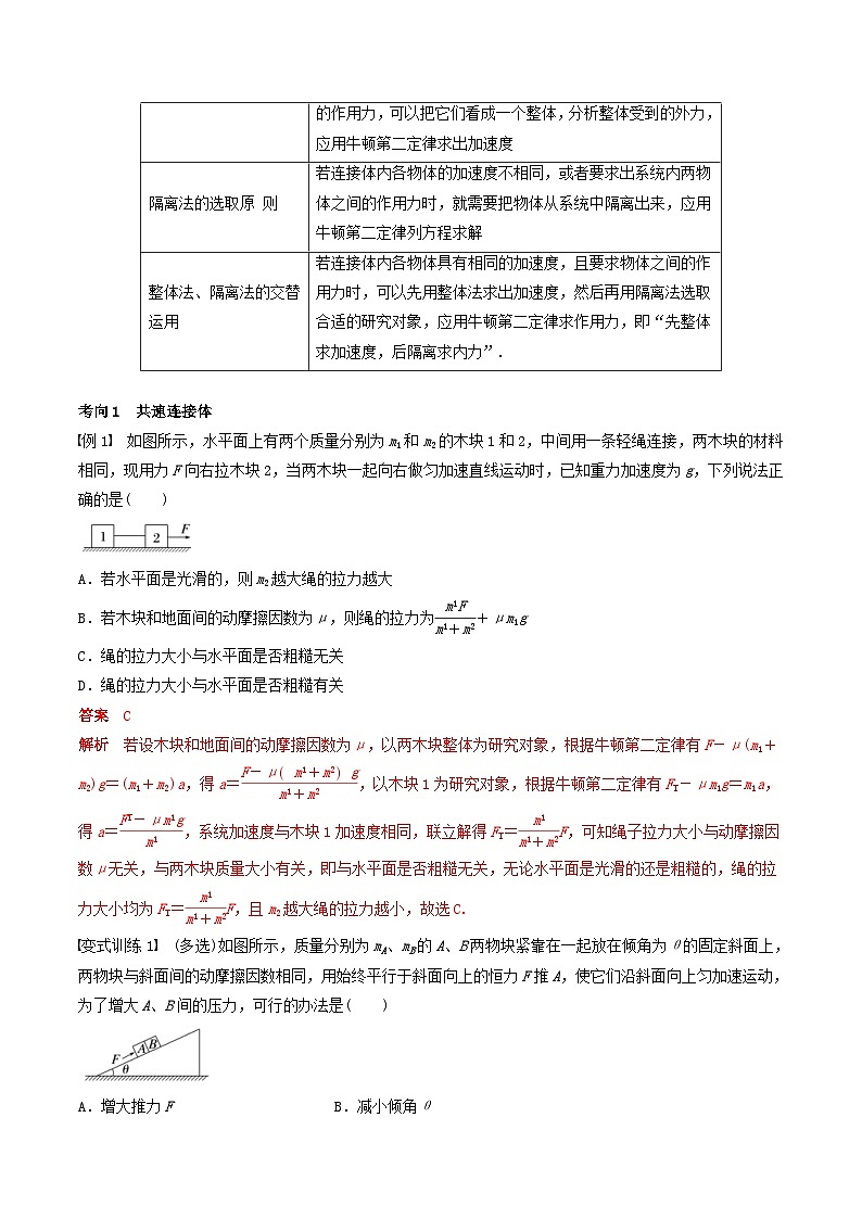 新高考物理一轮专题复习与训练四 牛顿第二定律的综合应用(2份打包,原卷版+教师版)02