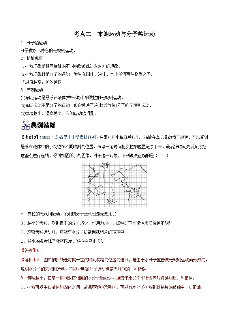 新高考物理一轮复习重难点练习专题33 分子动理论 内能(解析版)第3页