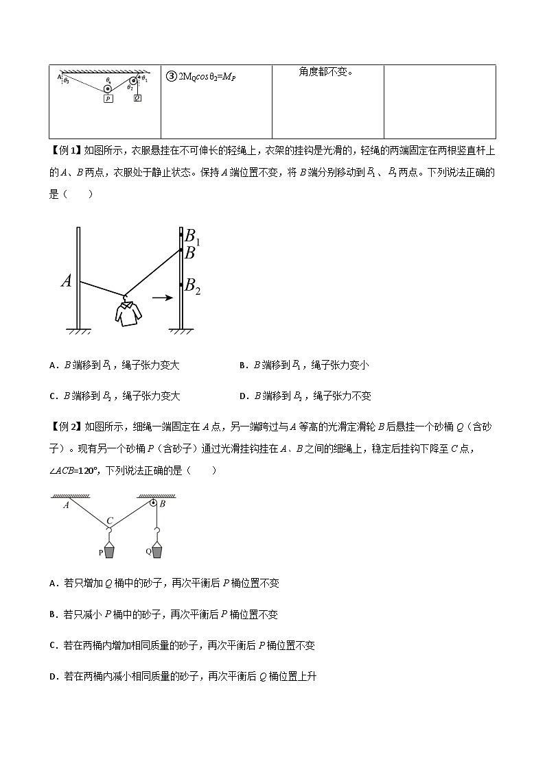 新高考物理一轮复习分层提升练习专题10 活结与死结绳模型、动杆和定杆模型和受力分析(2份打包,原卷版+解析版)02