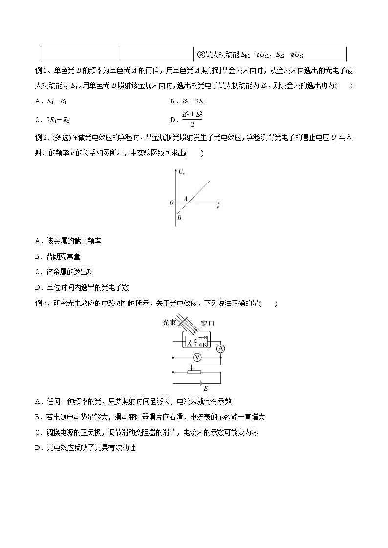 新高考物理一轮复习精讲精练第13章近代物理第1讲 光电效应波粒二象性(2份打包,原卷版+解析版)03