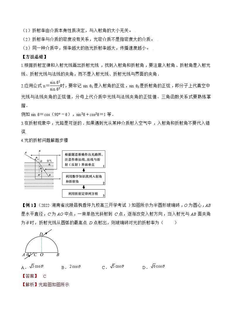 高考物理一轮复习讲义专题11.1 光的折射、全反射(解析版)第2页