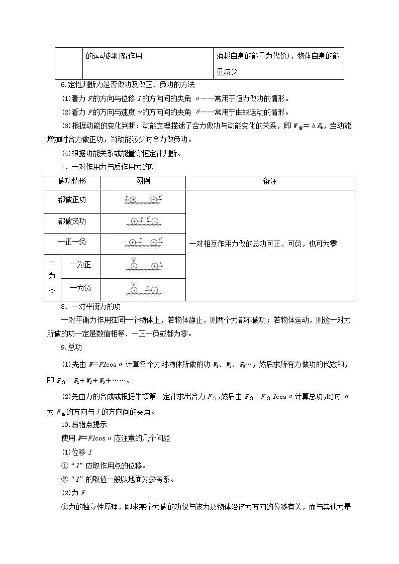 新高考物理一轮复习考点精讲精练第28讲 功的理解 计算及其易错点(2份打包,原卷版+解析版)02