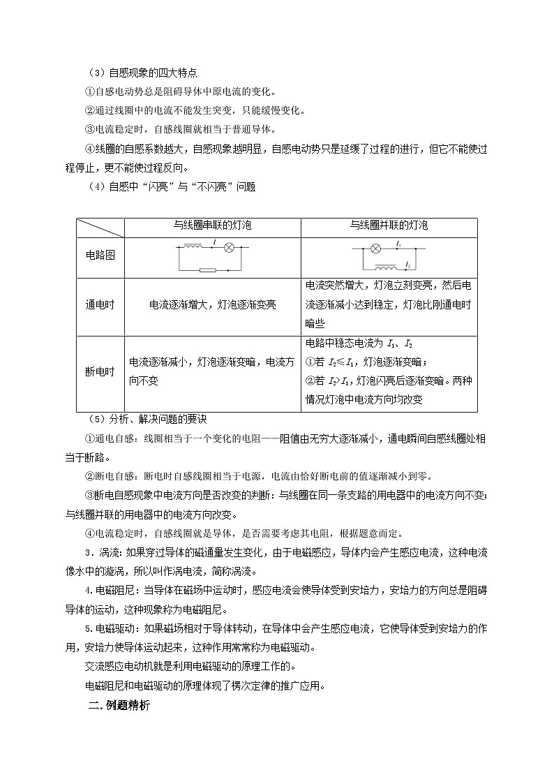 新高考物理一轮复习考点精讲精练第86讲 电磁感应的应用实例(原卷版)第2页