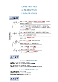 新高考物理一轮复习学案 6.2 动量守恒定律应用及其验证机械能守恒定律（含解析）