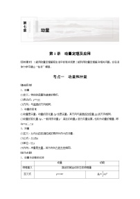 新高考物理一轮复习讲义 第7章 第1讲 动量定理及应用