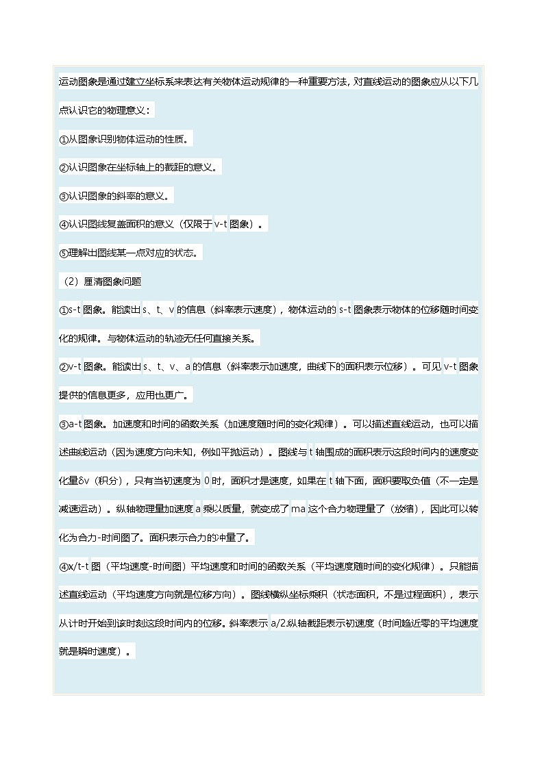新高考物理一轮复习考点巩固练考向02 运动图像 追及和相遇问题(原卷版)第2页