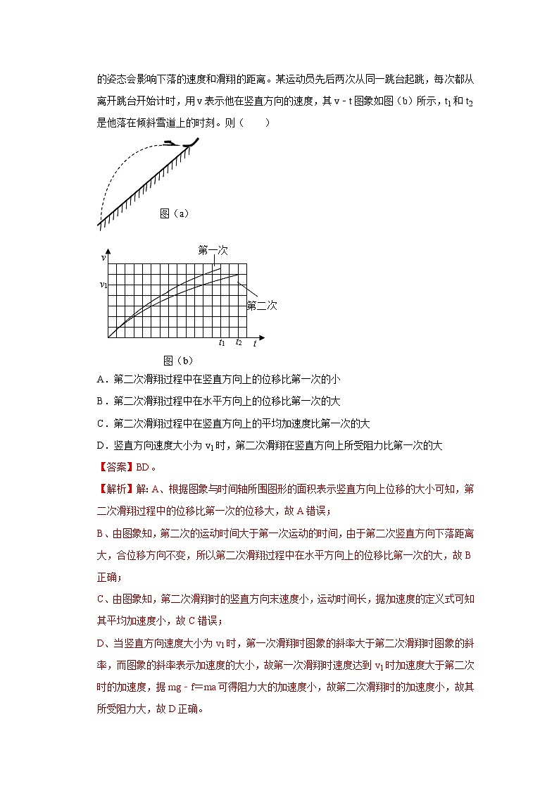 新高考物理一轮复习考点巩固练考向07 曲线运动 平抛运动(解析版)第2页