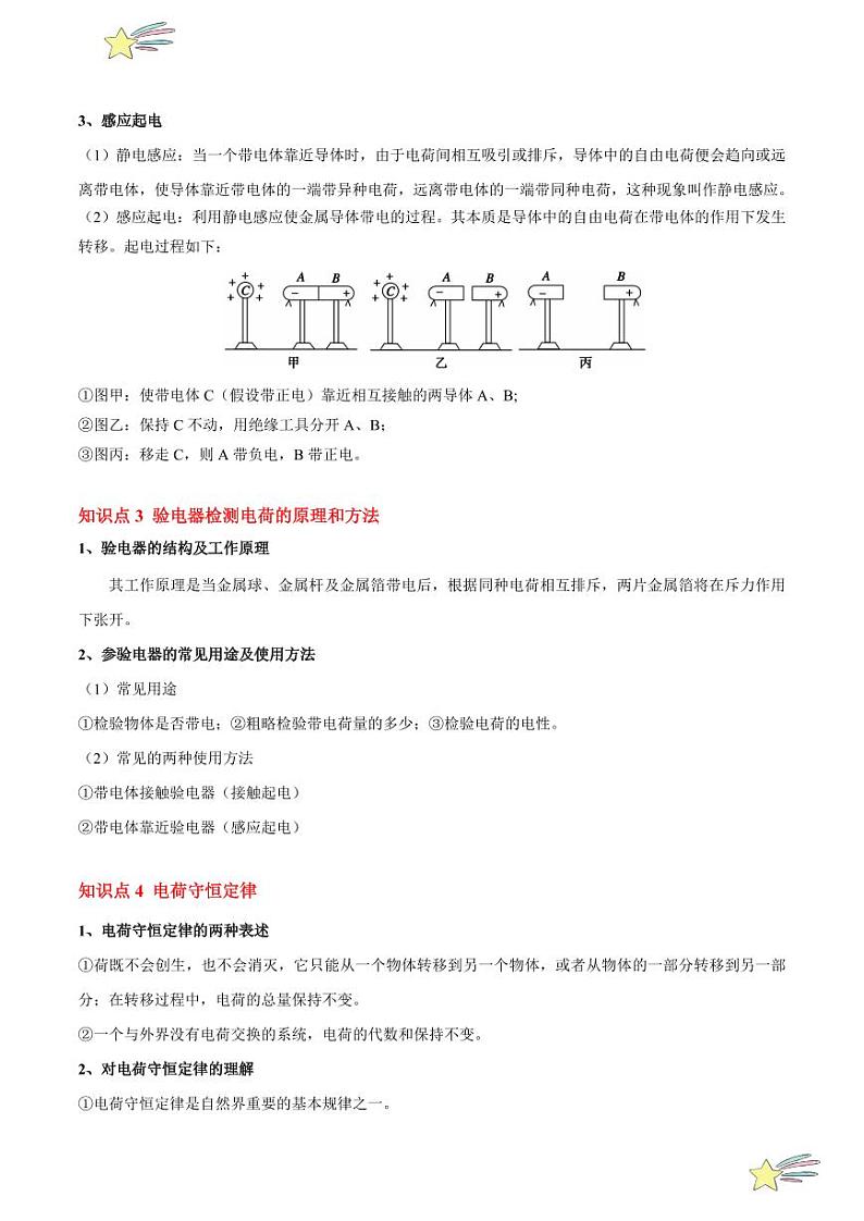 9.1 电荷(5大题型)2024-2025学年高二物理同步题型分类讲与练(人教版2019必修第三册)(学生版)第3页
