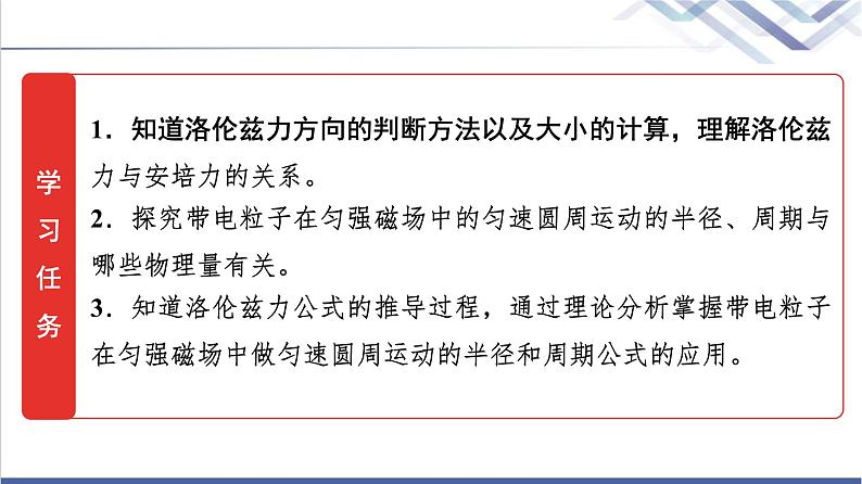 教科版高中物理选择性必修第二册第一章3洛伦兹力课件第2页