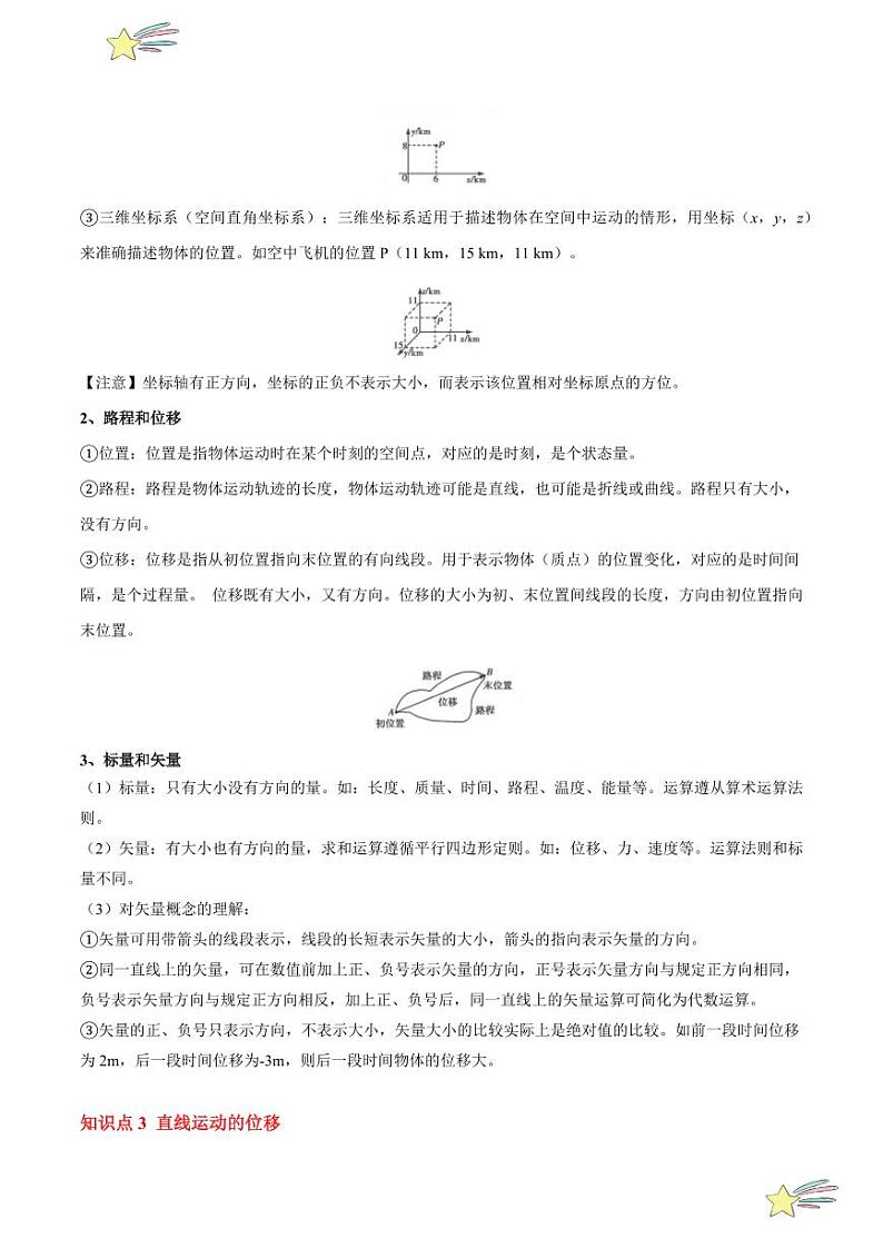1.2 时间 位移(7大题型)2024-2025学年高一物理同步题型分类讲与练(人教版2019必修第一册)(学生版)第3页