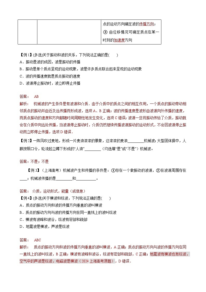 2025届高考一轮复习讲义:09第九讲 机械波(教师)第3页