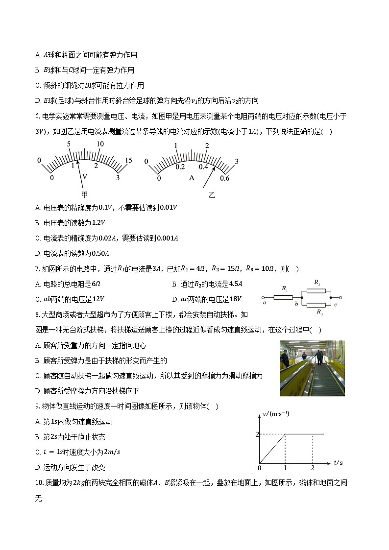 2024-2025学年福建省福州市闽侯一中高一(上)开学物理试卷(含解析)第2页