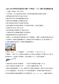 2023-2024学年河北省邢台市第一中学高一(下)期末考试物理试卷(含详细答案解析)