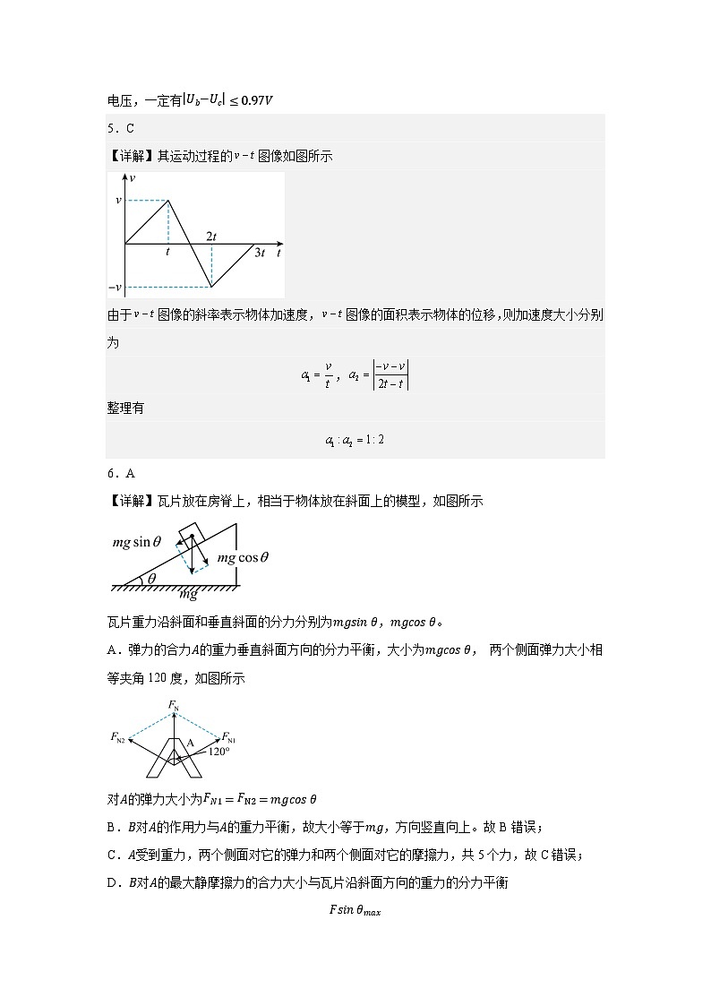 武汉外国语2023-2024学年度高二下学期期末考试+物理试卷答案第2页