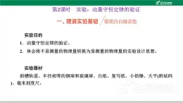 粤教版高中物理选择性必修第一册第一章第三节第二课时实验：动量守恒定律的验证课件+检测含答案