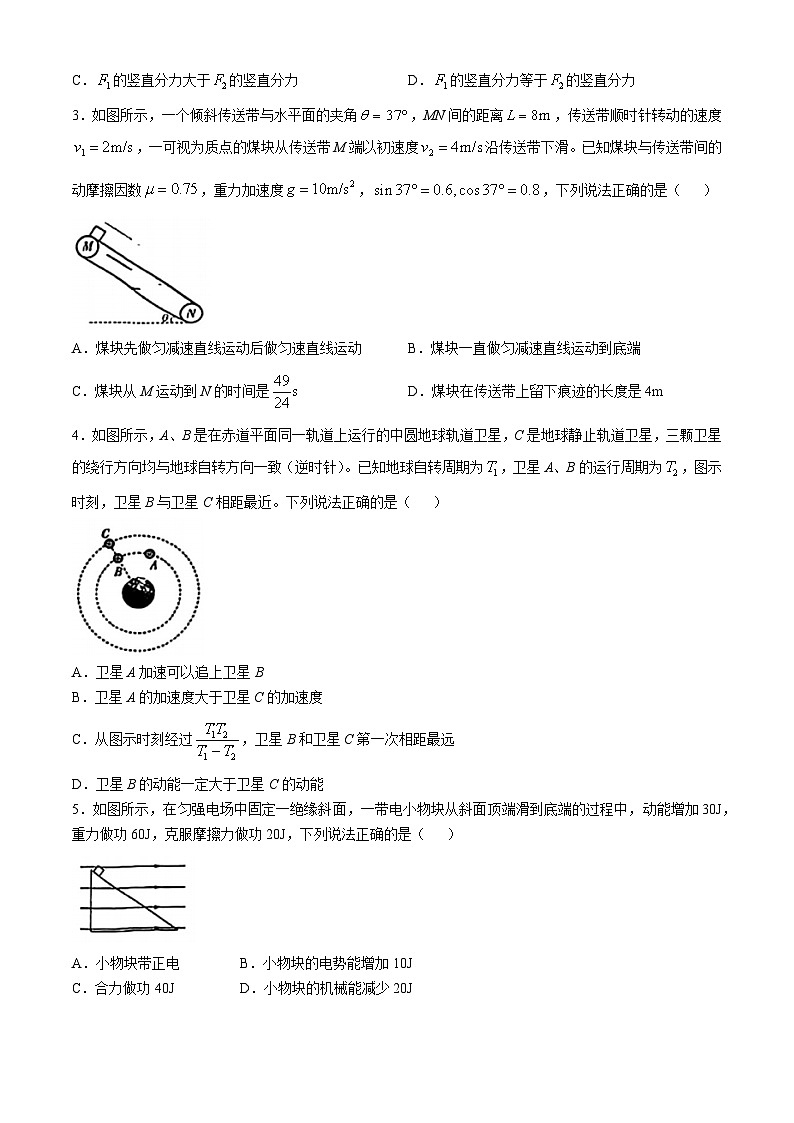 安徽省多校2024-2025学年高二上学期10月联考物理试题02