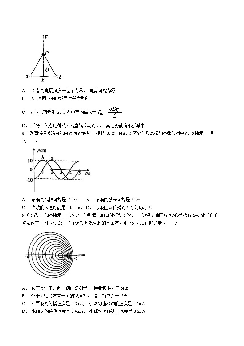 上海市晋元高级中学2024-2025学年高二上学期10月月考物理试卷(无答案)第3页