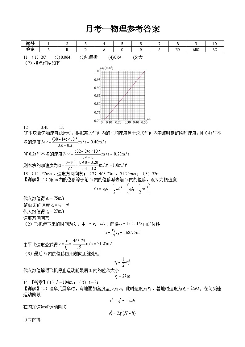 月考卷改(答案)(1)第1页