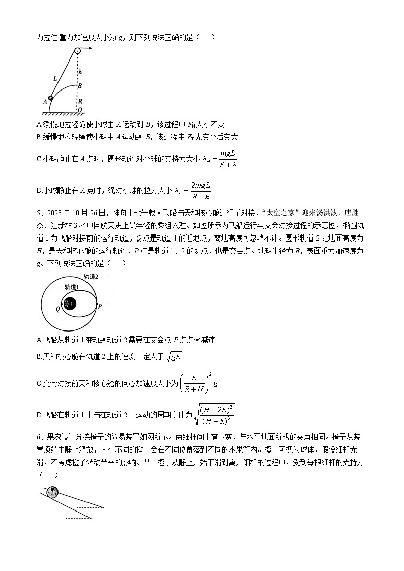四川省绵阳中学2024-2025学年高三上学期10月月考物理试题(Word版附答案)第2页