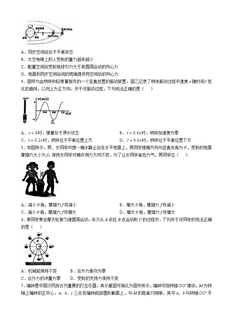 广东省深圳市东莞佛山部分学校2024-2025学年高三上学期10月大联考物理试题(无答案)第2页