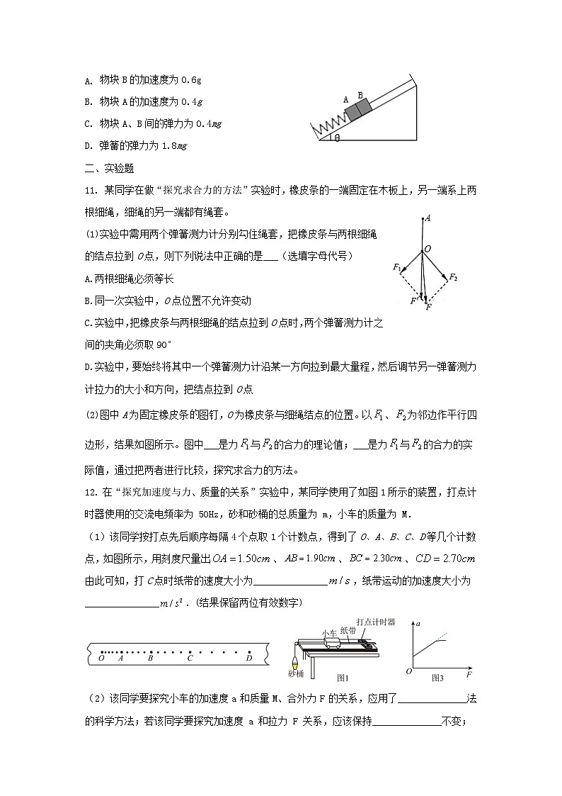 2024—2025高一物理必修一期末复习卷(4)第3页