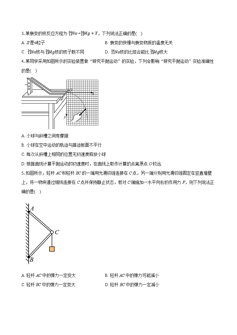 江苏省决胜新高考2024-2025学年高三上学期10月大联考物理试卷第2页