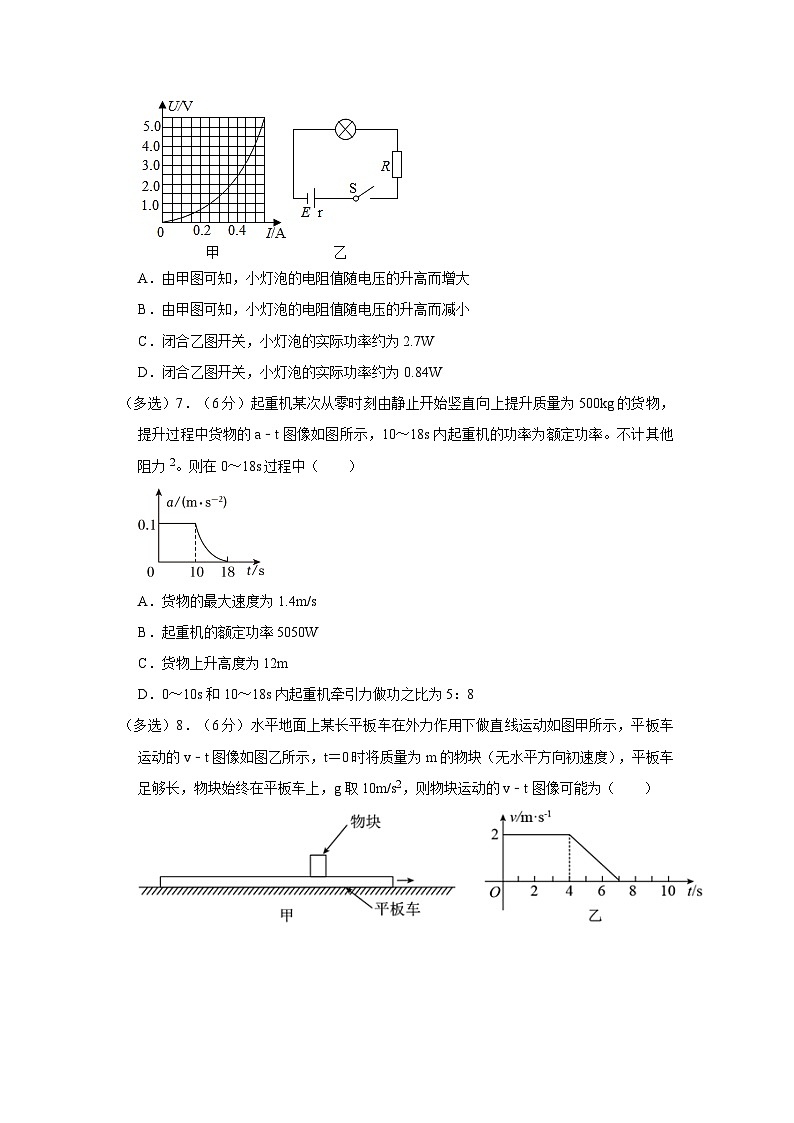 2023-2024学年四川省成都市双流区高三(上)第二次月考物理试卷(10月份)第3页