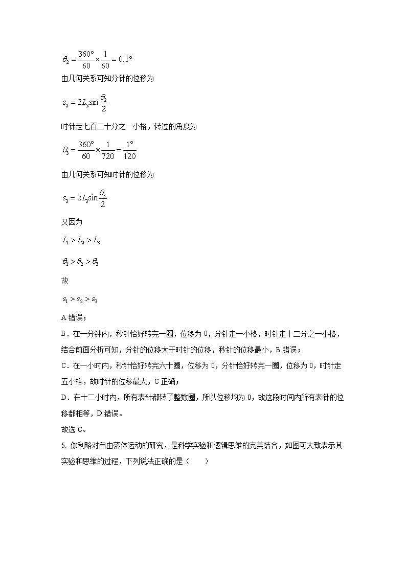 江苏省宿迁市2024-2025学年高一上学期第一次阶段测试联考月考物理试题(解析版)第3页