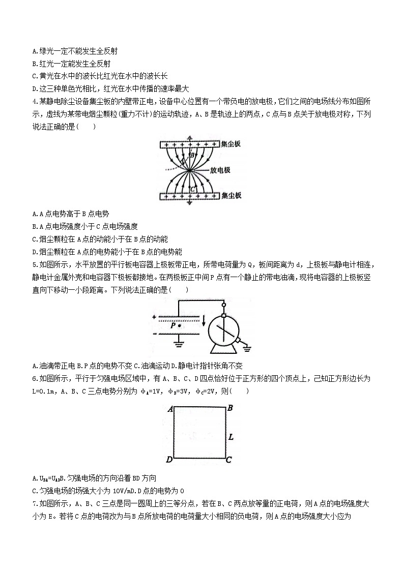 辽宁省重点高中沈阳市郊联体2023_2024学年高二物理上学期10月月考试题02