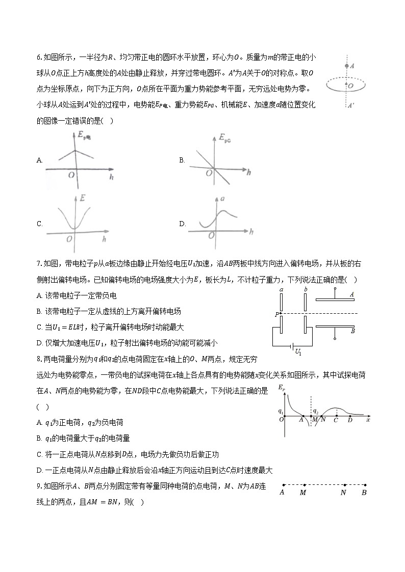 2024-2025学年陕西省西安市临潼区华清中学高二(上)月考物理试卷(10月份)(含解析)第2页