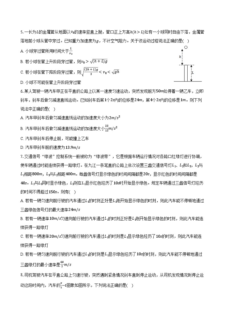 2024-2025学年辽宁省普通高中高三(上)月考物理试卷(10月份)(含答案)第2页