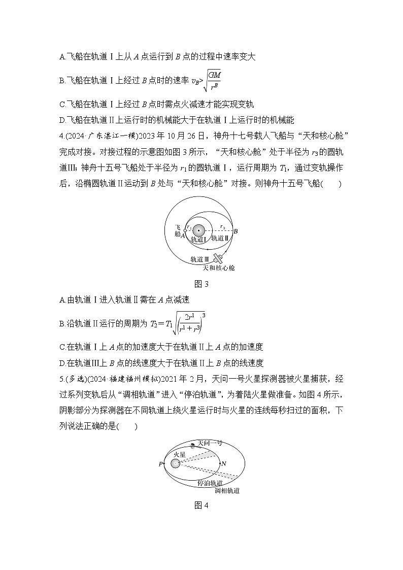 【高考物理】一轮复习:专题强化练(2025版创新设计)8、专题强化练八 卫星运动的三类问题第2页