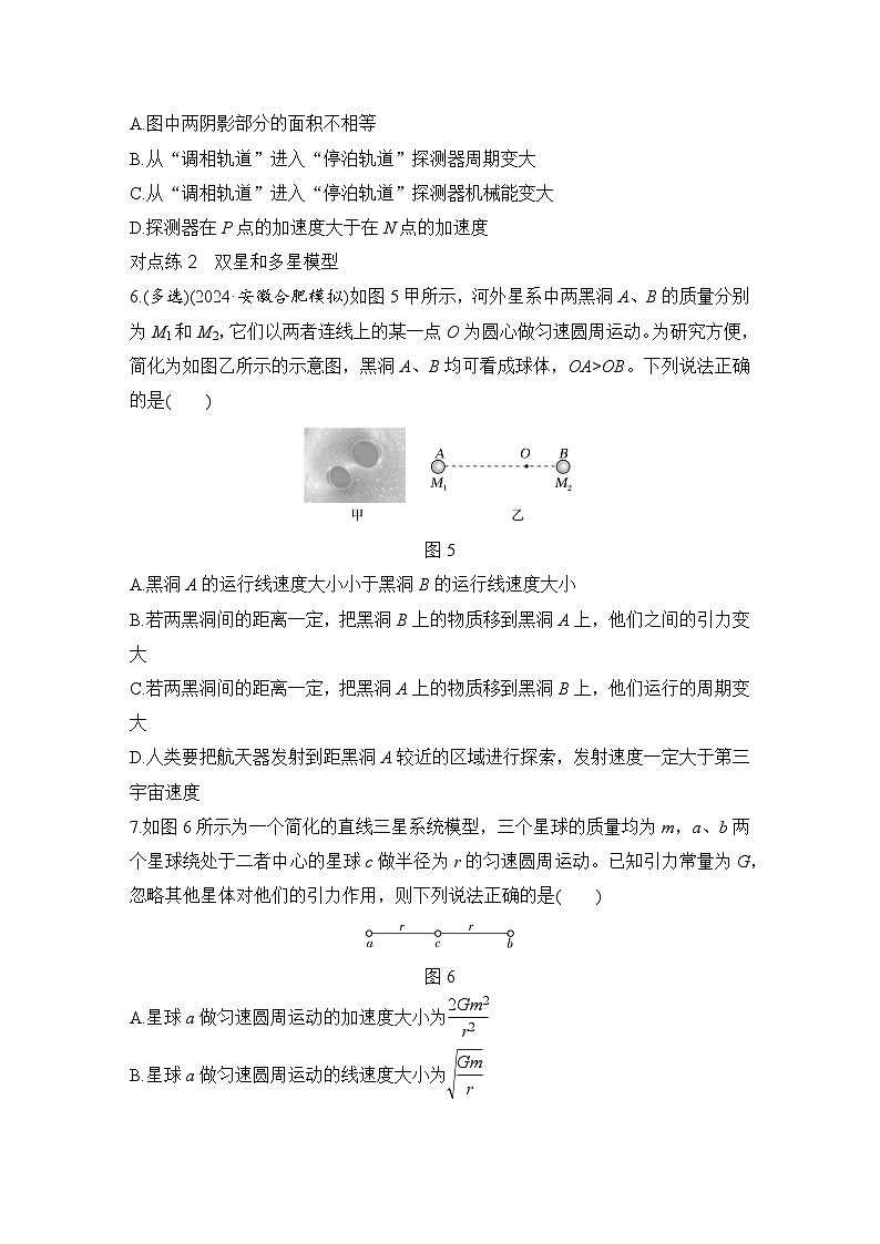【高考物理】一轮复习:专题强化练(2025版创新设计)8、专题强化练八 卫星运动的三类问题第3页