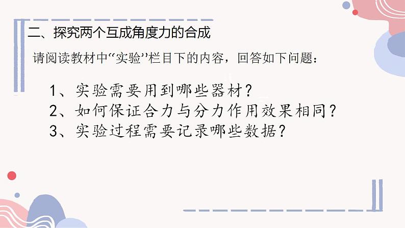 3.4力的合成与分解 课件 高一上学期物理人教版(2019)必修第一册第6页