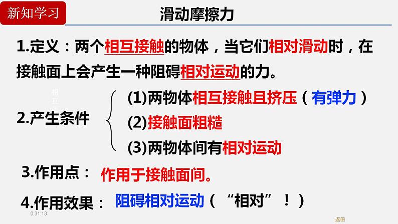 3.2.1 摩擦力 课件 高一上学期物理人教版(2019)必修第一册第6页